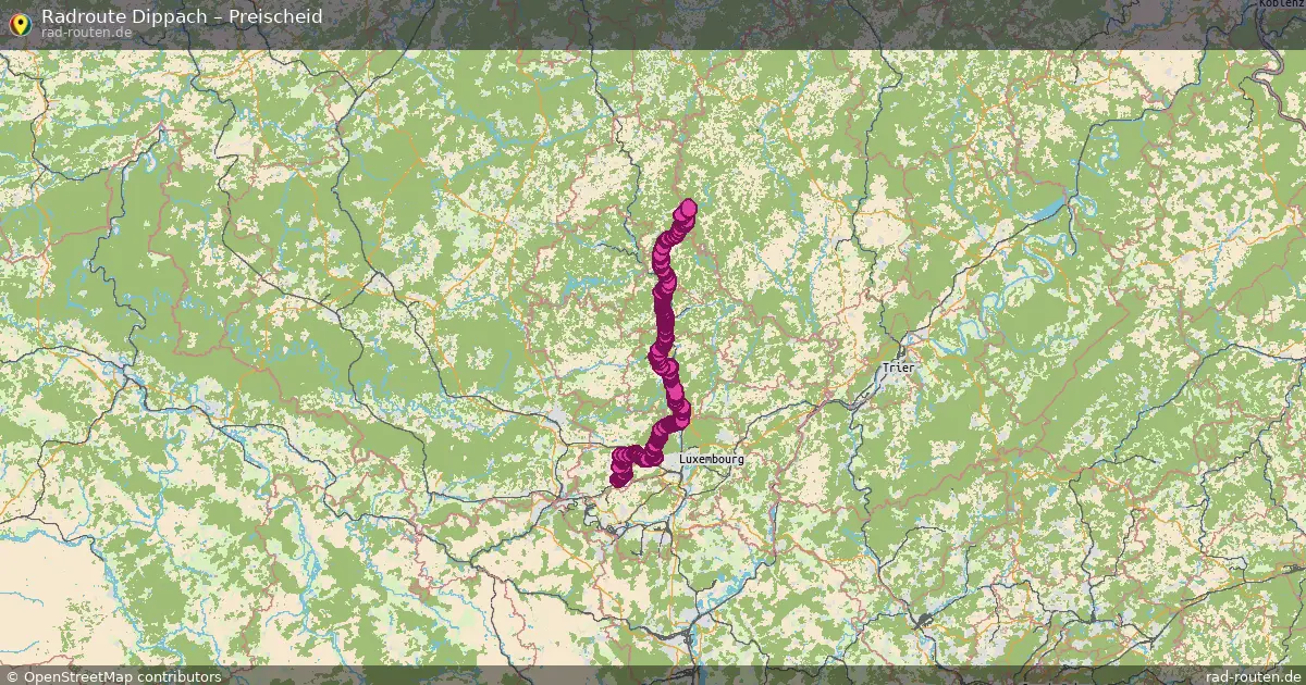 Fahrradroute Dippach – Preischeid
