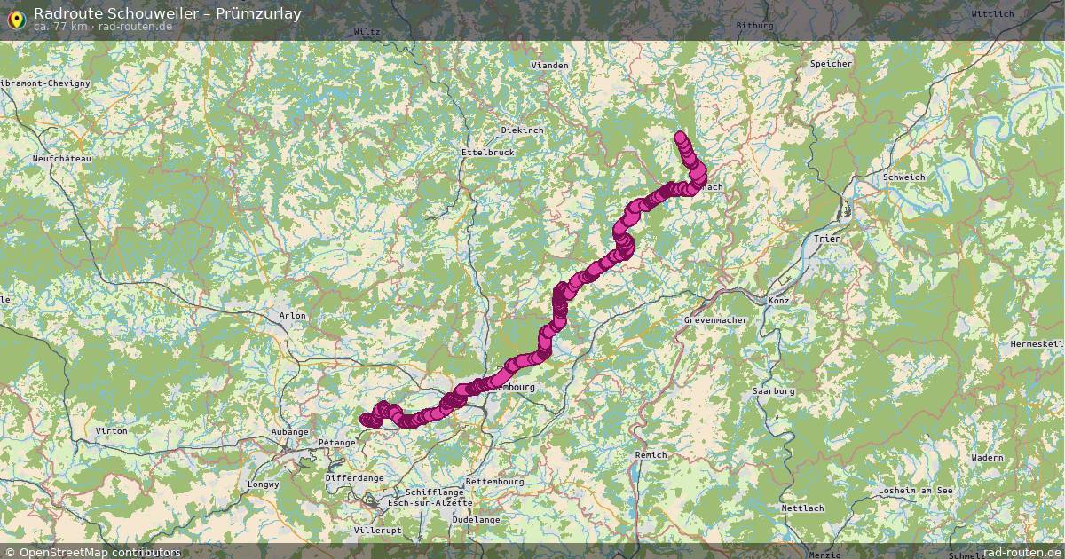 Fahrradroute Schouweiler – Prümzurlay