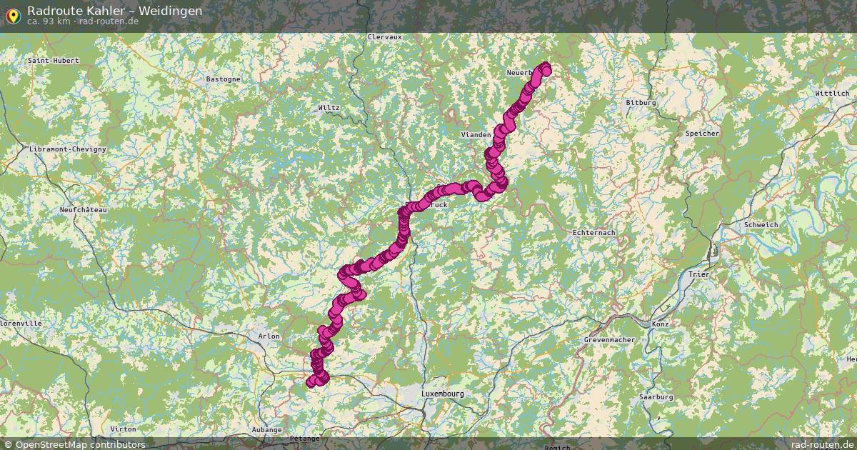Fahrradroute Kahler – Weidingen