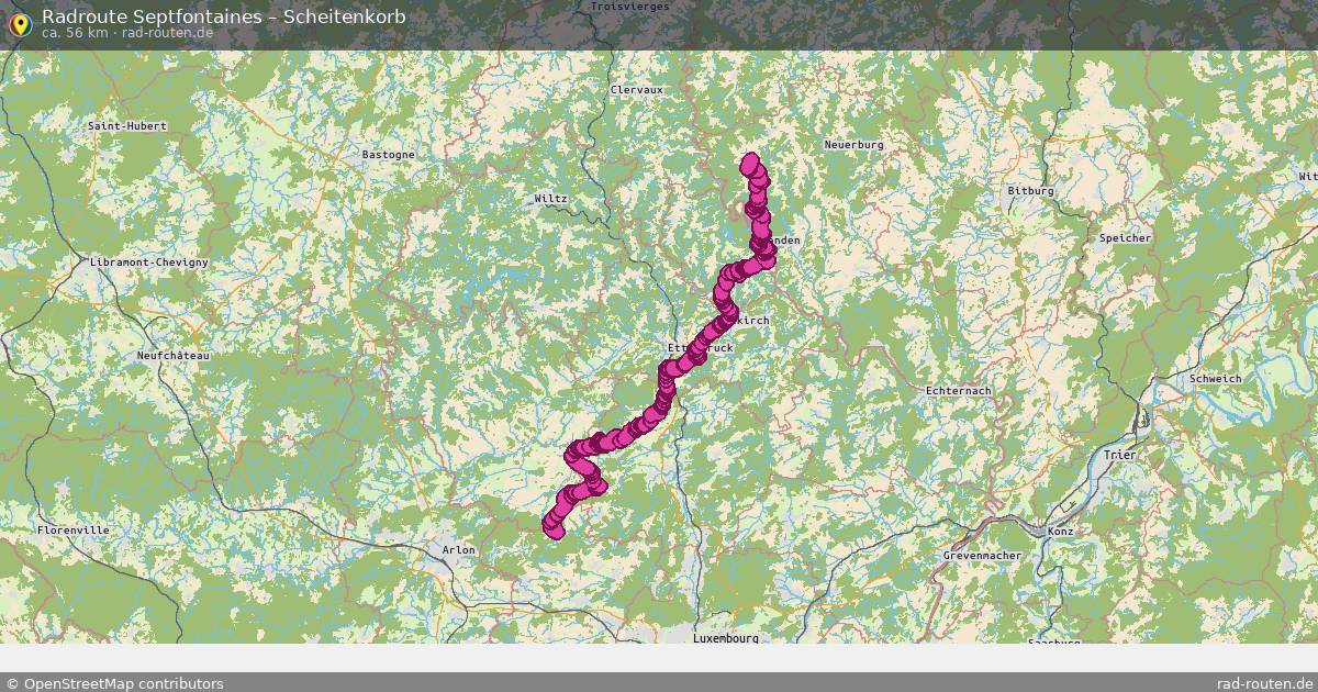 Fahrradroute Septfontaines – Scheitenkorb