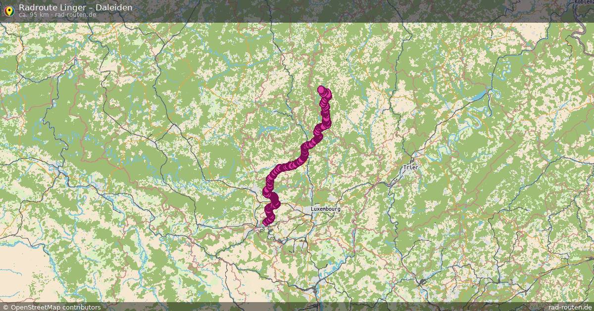 Fahrradroute Linger – Daleiden