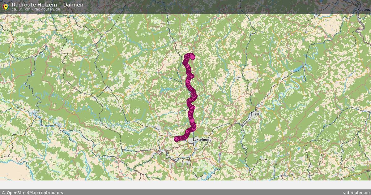 Fahrradroute Holzem – Dahnen