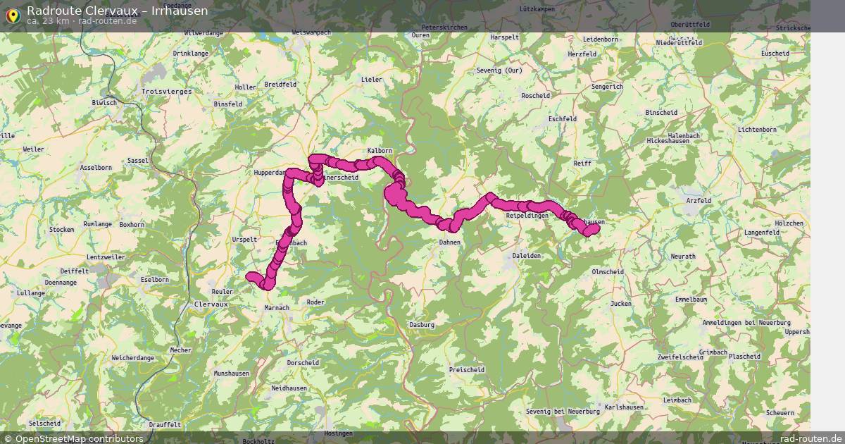 Fahrradroute Clervaux – Irrhausen