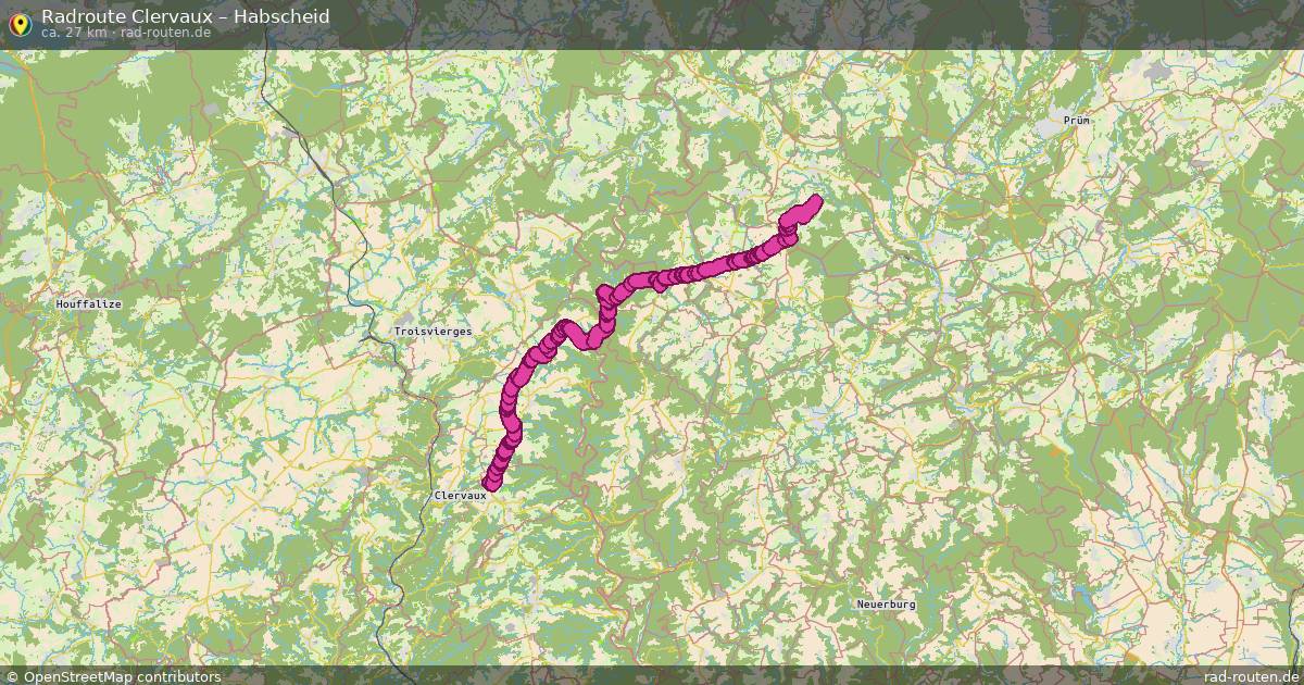 Fahrradroute Clervaux – Habscheid