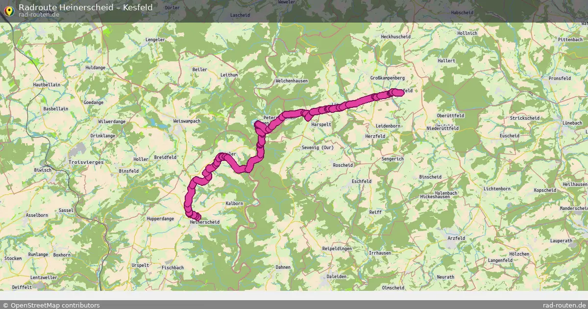 Fahrradroute Heinerscheid – Kesfeld