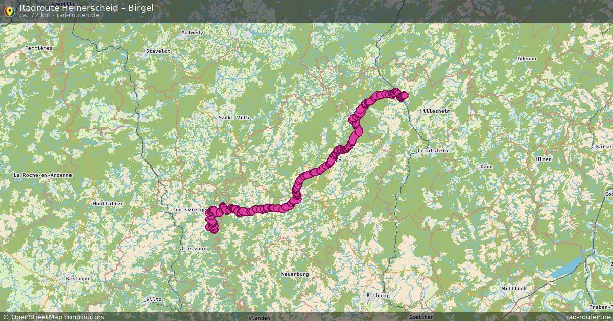 Fahrradroute Heinerscheid – Birgel