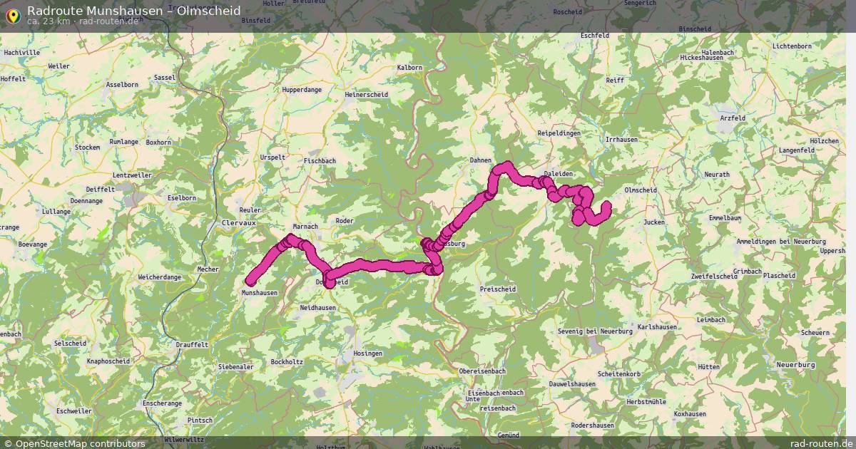 Fahrradroute Munshausen – Olmscheid