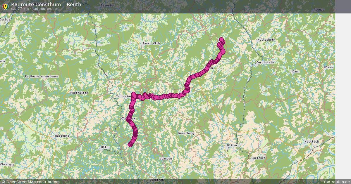 Fahrradroute Consthum – Reuth