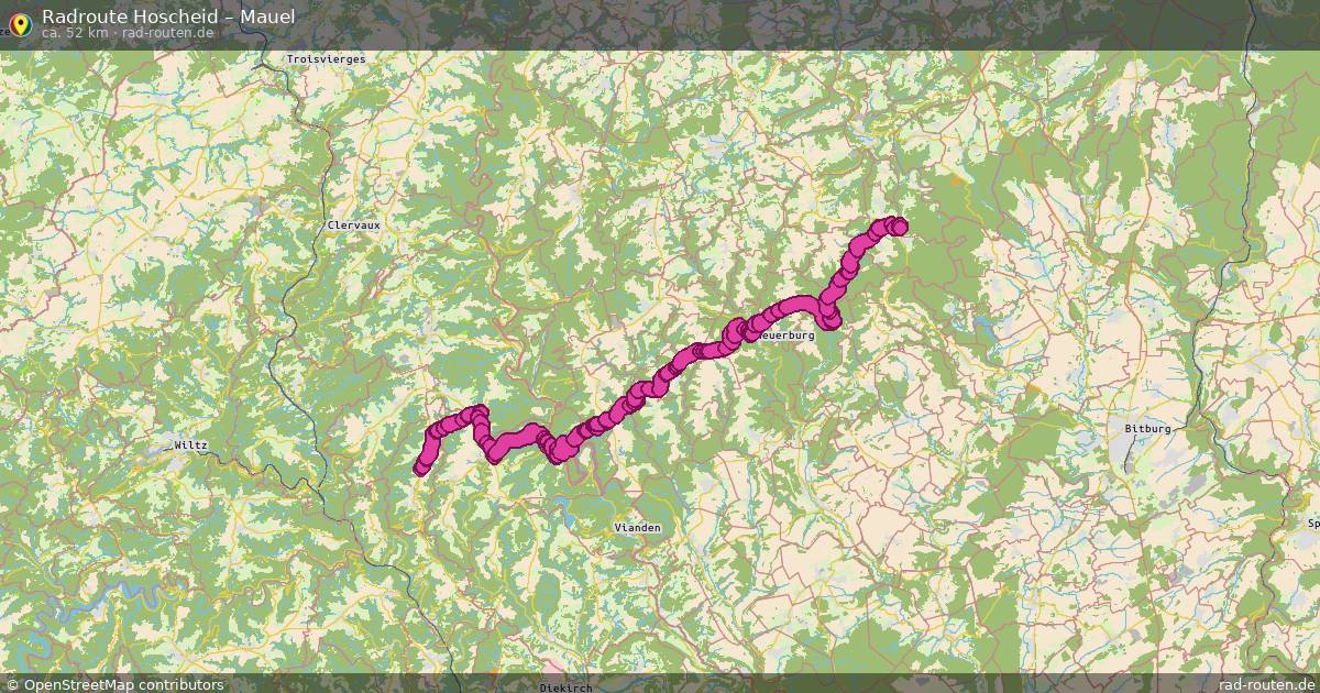 Fahrradroute Hoscheid – Mauel