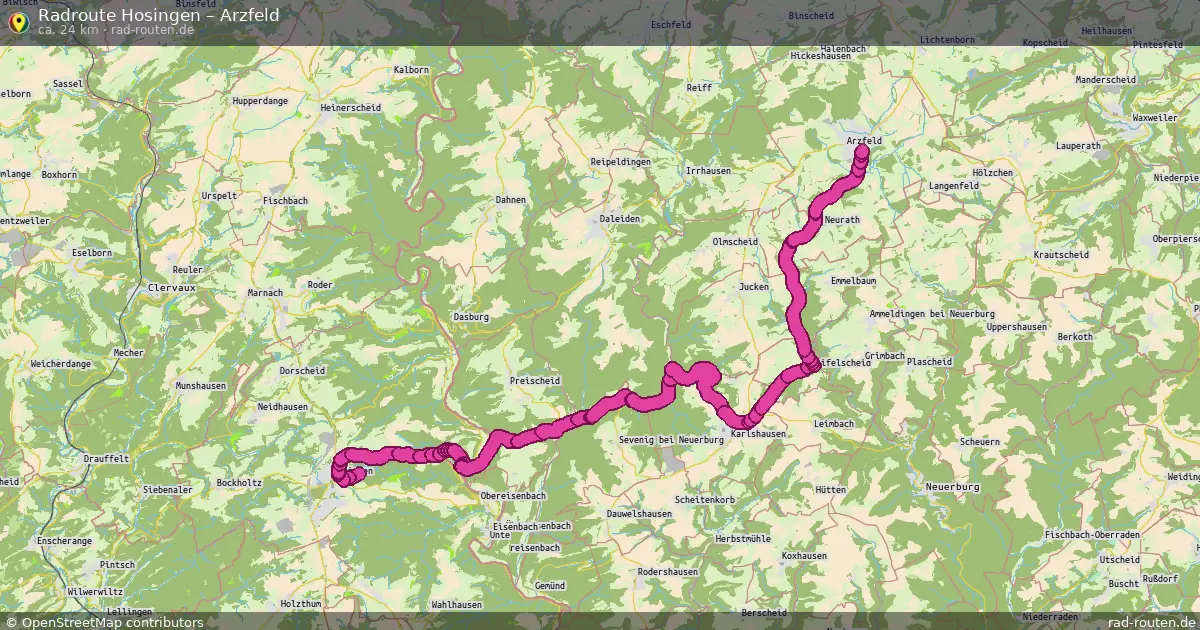 Radtour Hosingen – Arzfeld