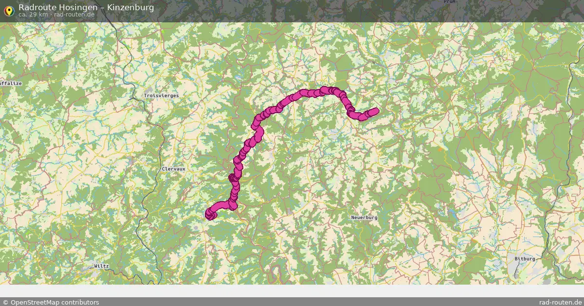 Radtour Hosingen – Kinzenburg