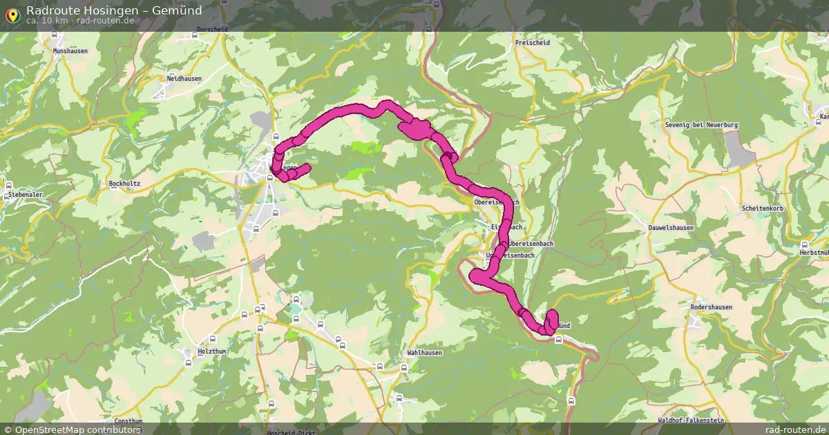 Radtour Hosingen – Gemünd