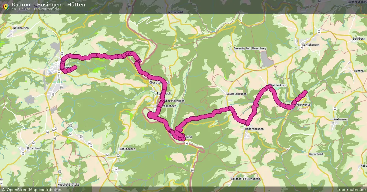 Radtour Hosingen – Hütten