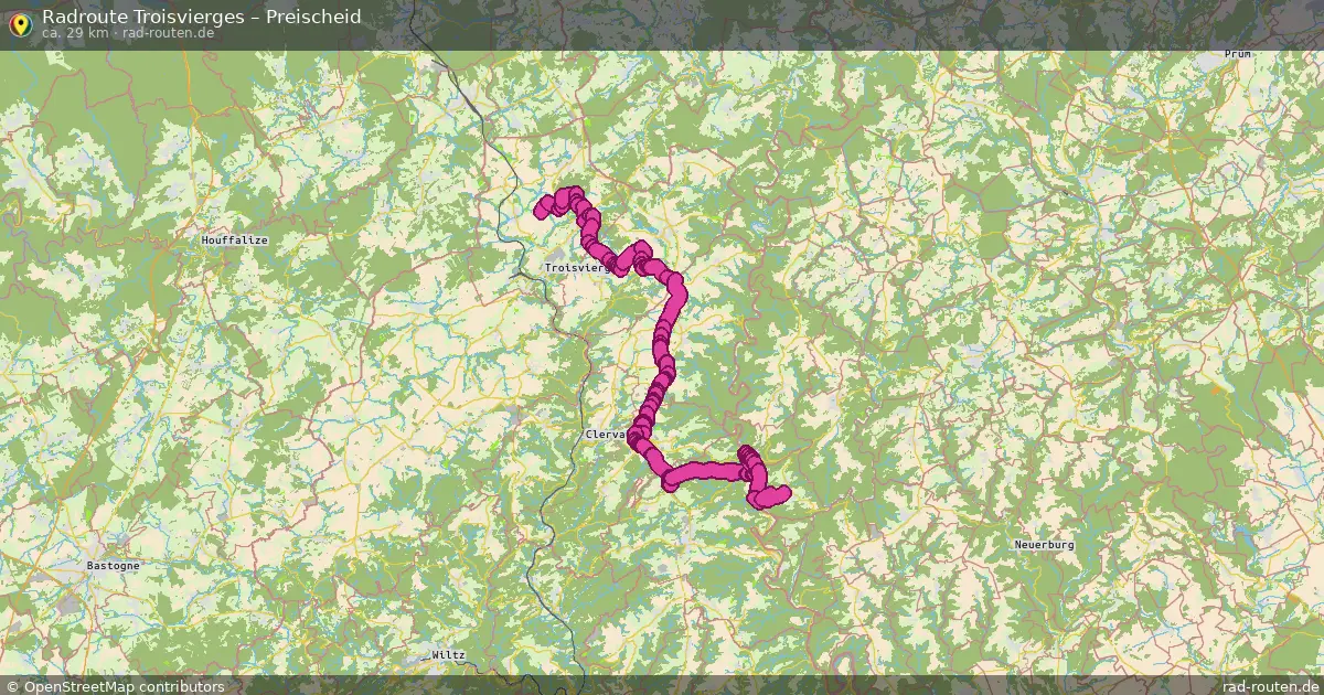Fahrradroute Troisvierges – Preischeid