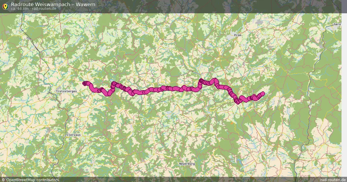 Radtour Weiswampach – Wawern