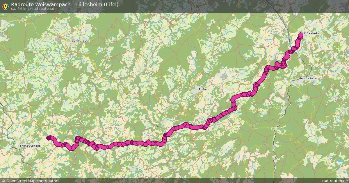 Radtour Weiswampach – Hillesheim (Eifel)