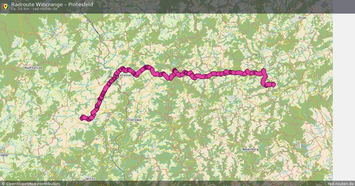 Fahrradroute Wincrange – Pintesfeld