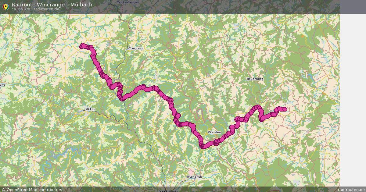 Fahrradroute Wincrange – Mülbach