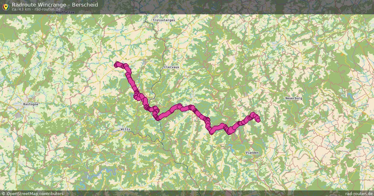 Fahrradroute Wincrange – Berscheid