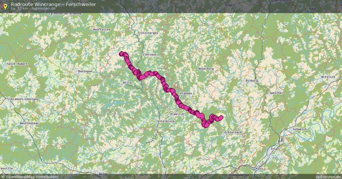 Fahrradroute Wincrange – Ferschweiler