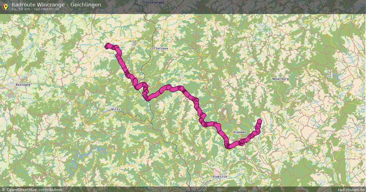 Fahrradroute Wincrange – Geichlingen