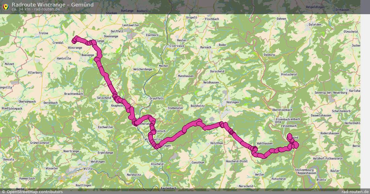 Fahrradroute Wincrange – Gemünd