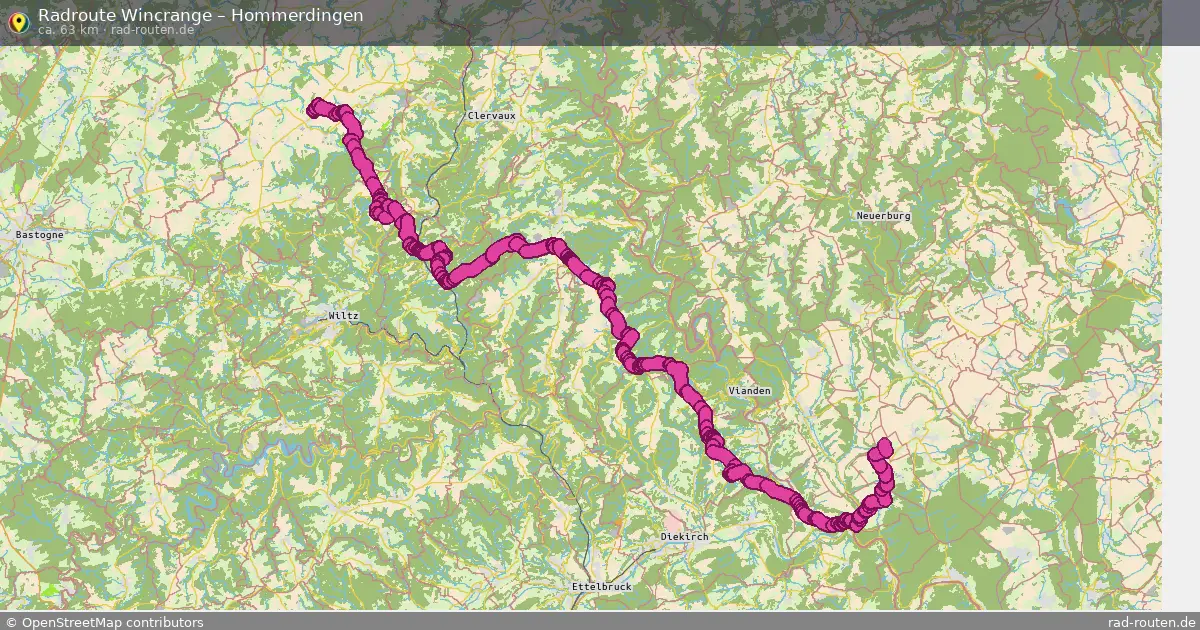 Fahrradroute Wincrange – Hommerdingen