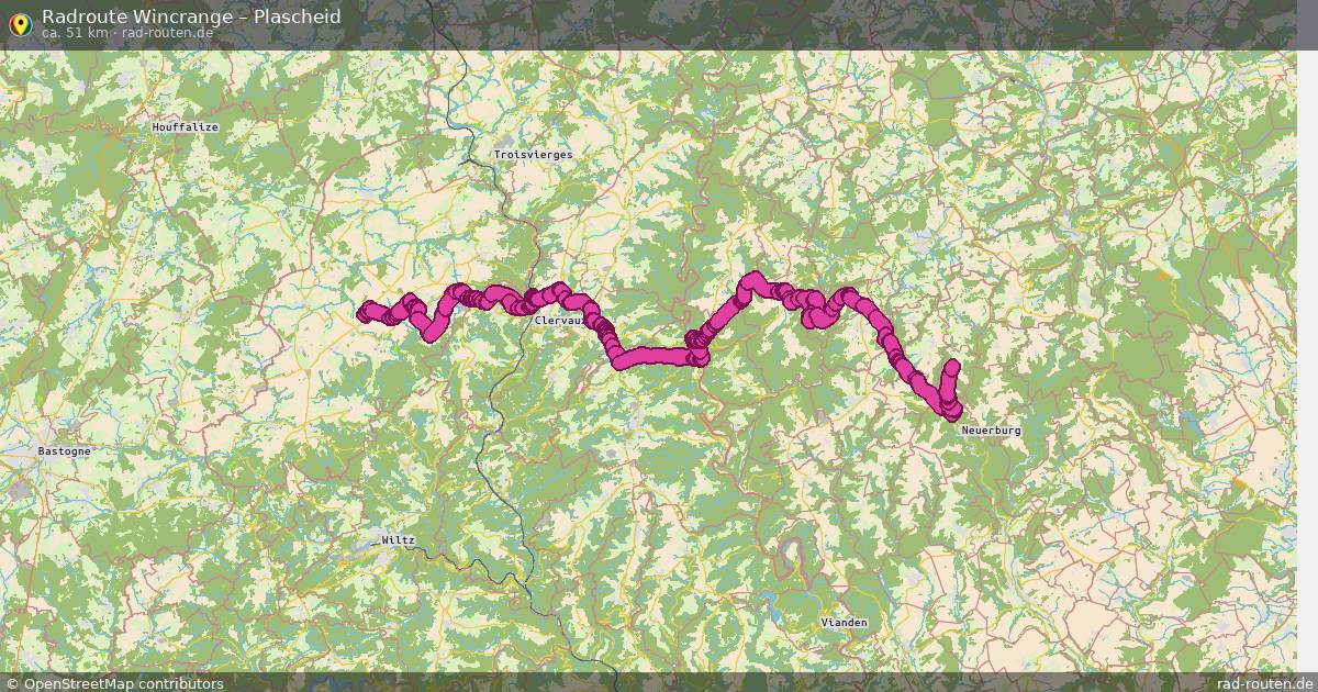 Fahrradroute Wincrange – Plascheid