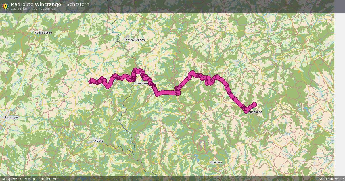 Fahrradroute Wincrange – Scheuern