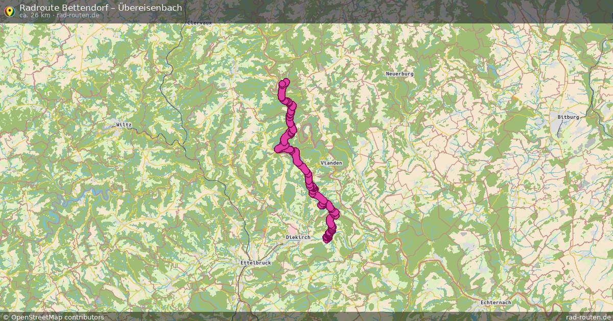 Fahrradroute Bettendorf – Übereisenbach