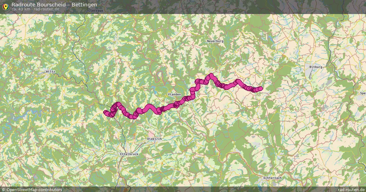 Radtour Bourscheid – Bettingen