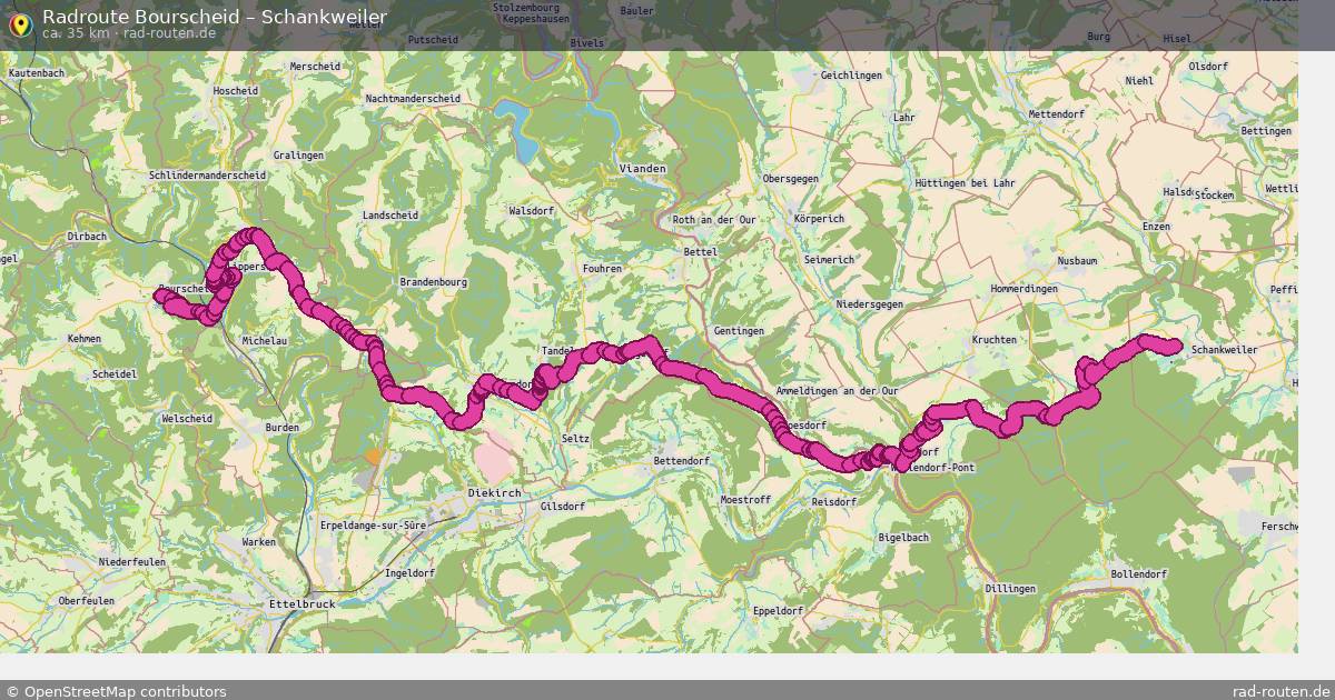 Fahrradroute Bourscheid – Schankweiler