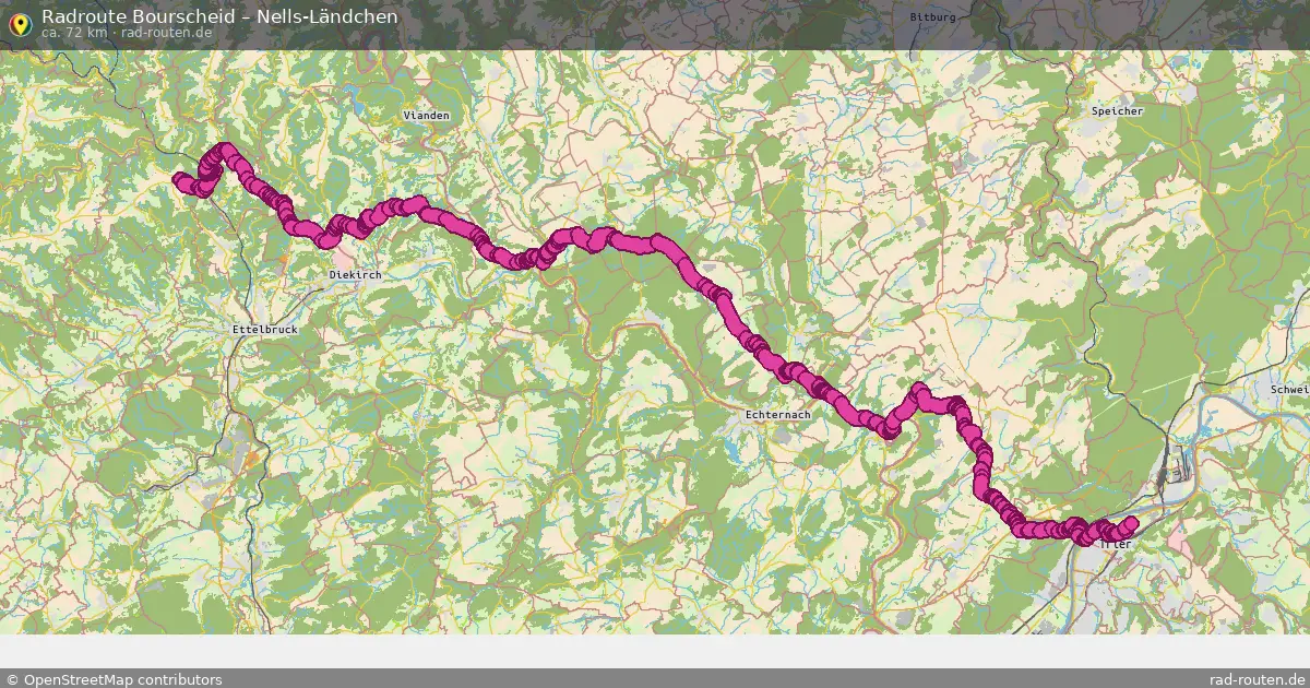 Radtour Bourscheid – Nells-Ländchen