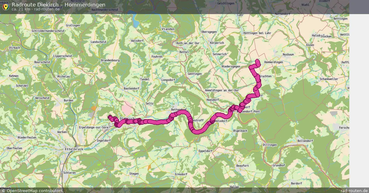 Radtour Diekirch – Hommerdingen