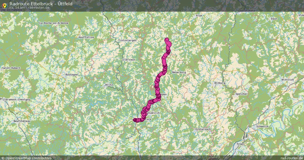Radtour Ettelbruck – Üttfeld