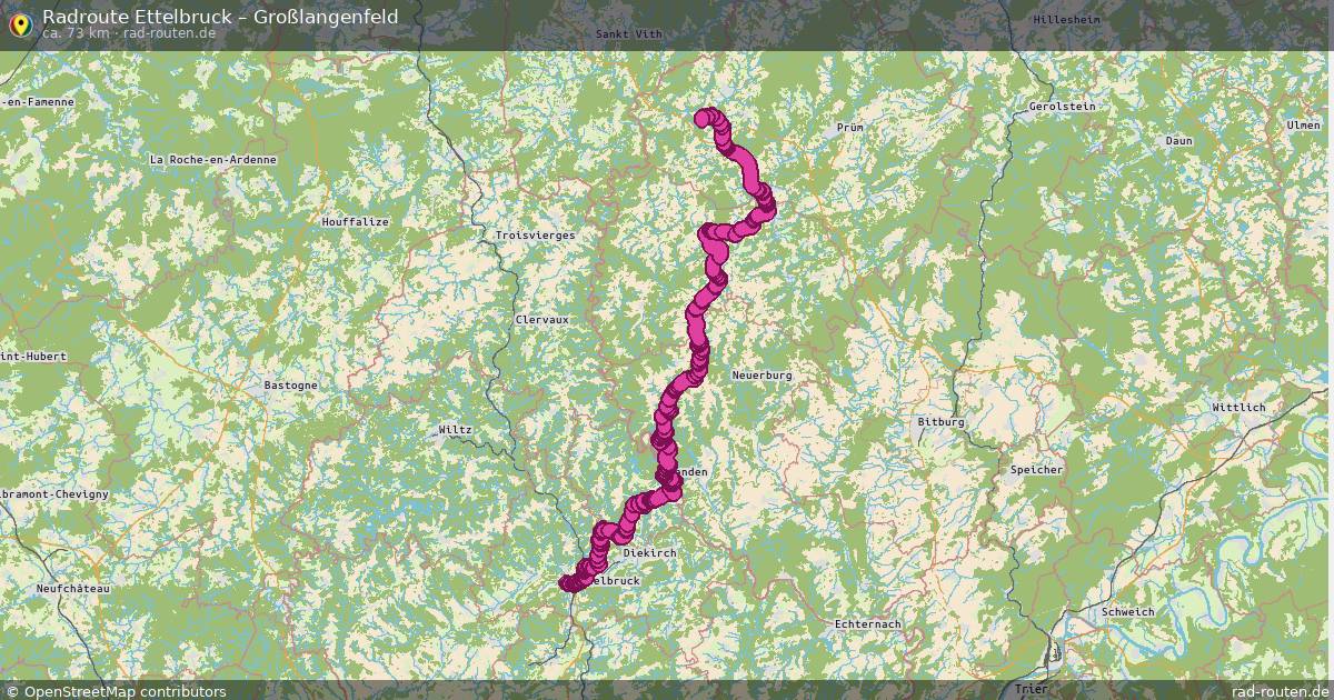 Fahrradroute Ettelbruck – Großlangenfeld