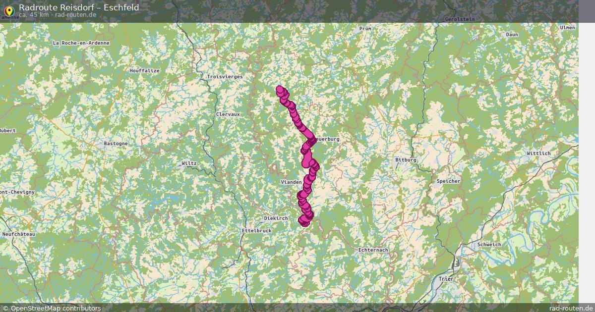 Fahrradroute Reisdorf – Eschfeld