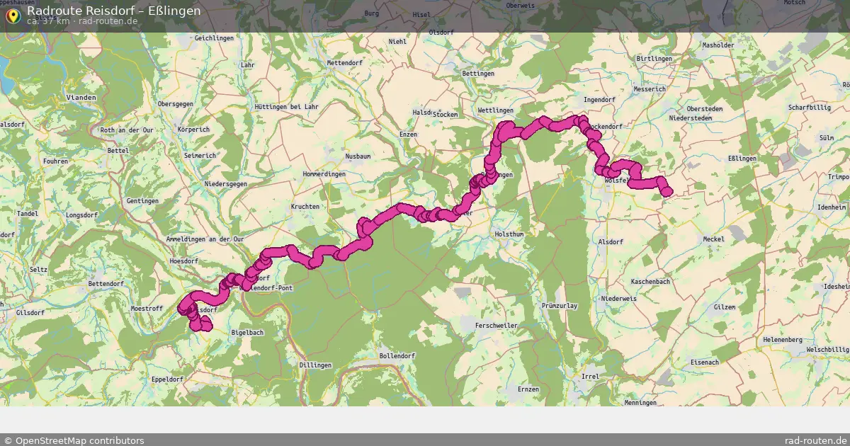 Radtour Reisdorf – Eßlingen