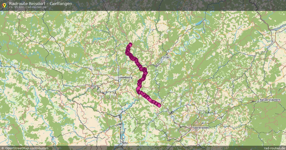 Fahrradroute Reisdorf – Gerlfangen