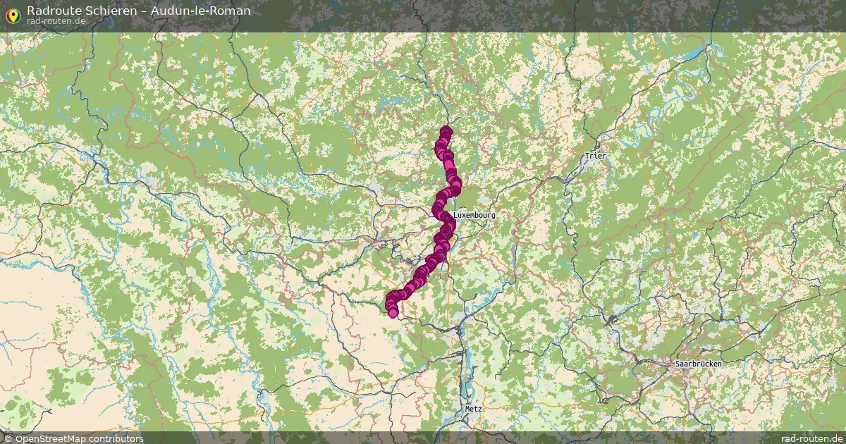 Fahrradroute Schieren – Audun-Le-Roman