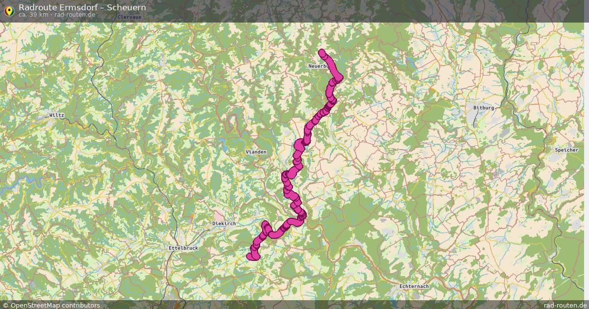 Fahrradroute Ermsdorf – Scheuern