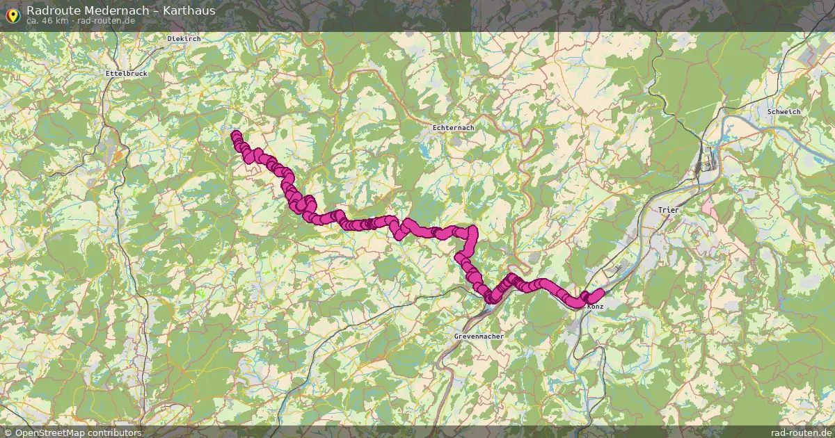 Radtour Medernach – Karthaus