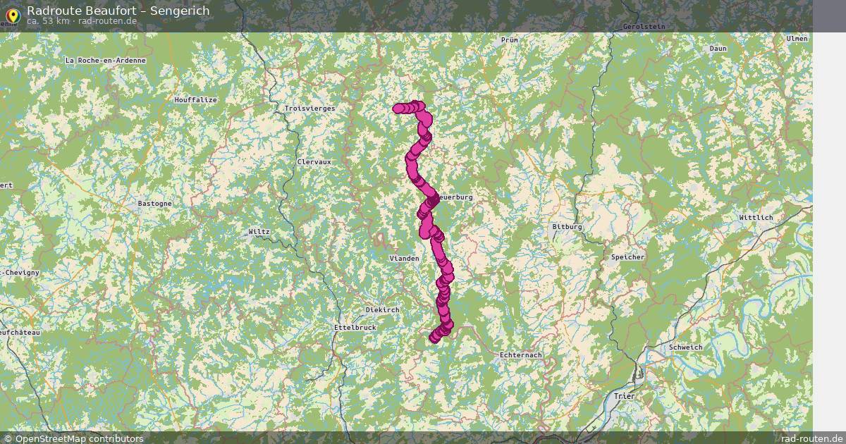Fahrradroute Beaufort – Sengerich