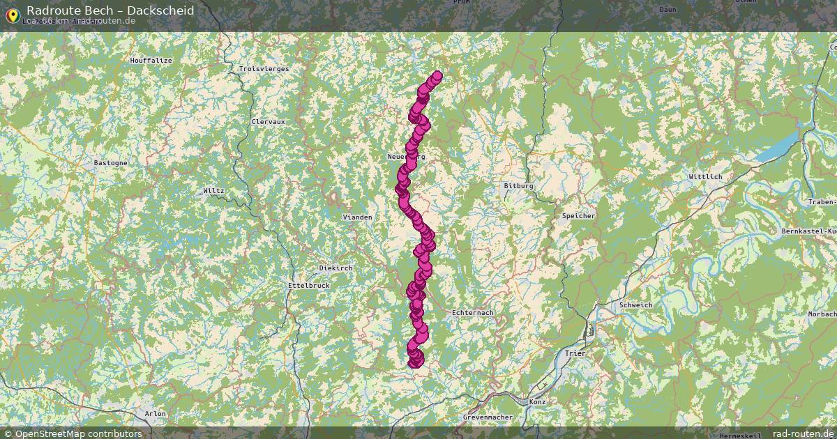 Fahrradroute Bech – Dackscheid