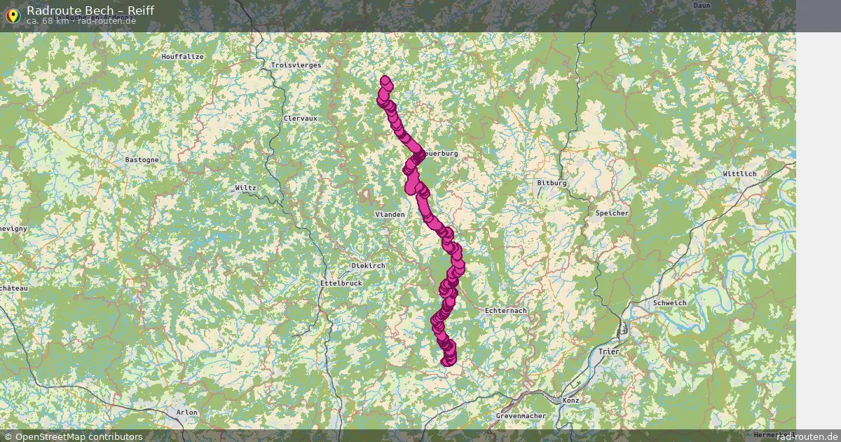 Fahrradroute Bech – Reiff