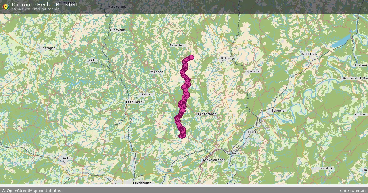 Radtour Bech – Baustert