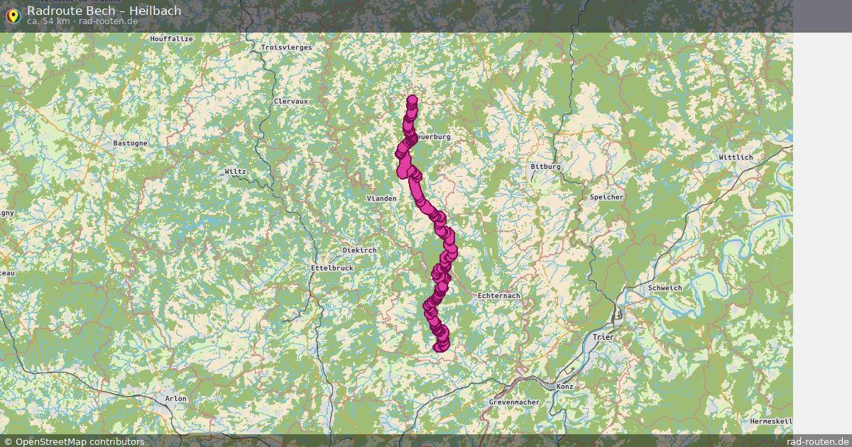Fahrradroute Bech – Heilbach