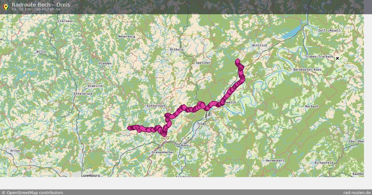 Fahrradroute Bech – Dreis