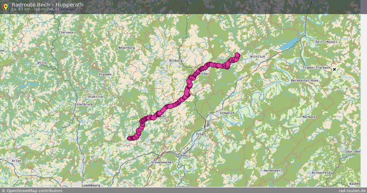 Fahrradroute Bech – Hupperath