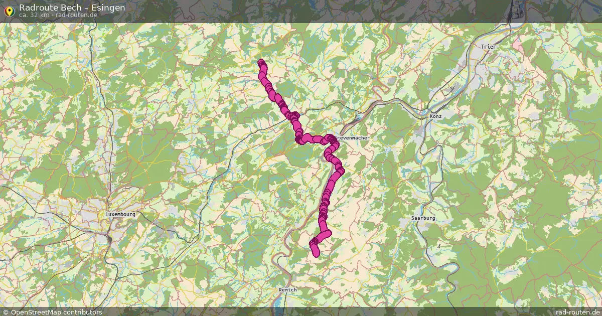 Fahrradroute Bech – Esingen